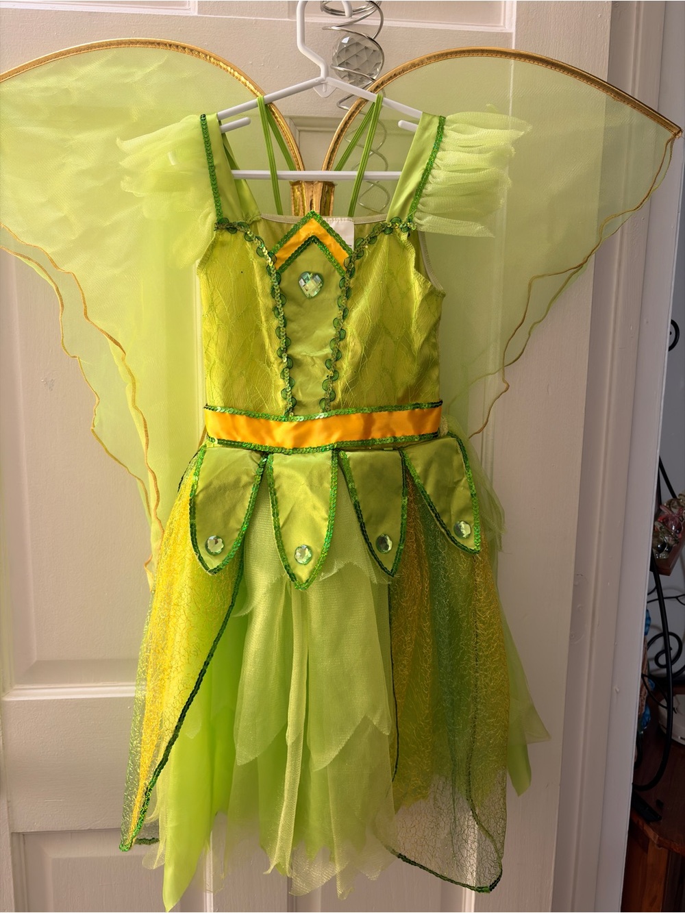 Green Fairy Wings Costume for Kids - Sparkle Tutu Dress